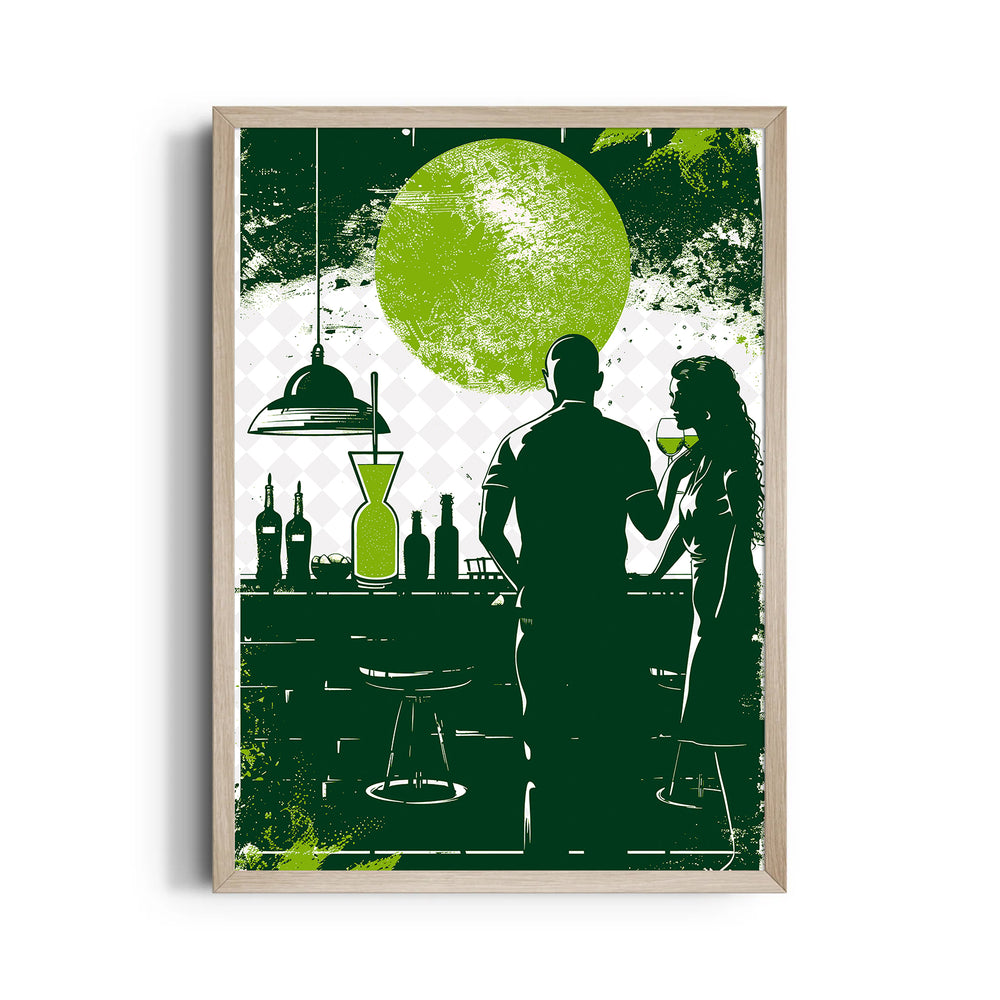 Emerald Sunset Bar - Food & Bar Wall Art - Pillow Fights