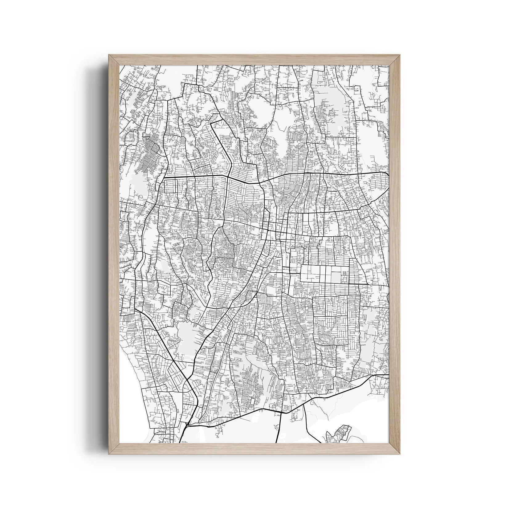 Endless Urban Weave - street map wall art