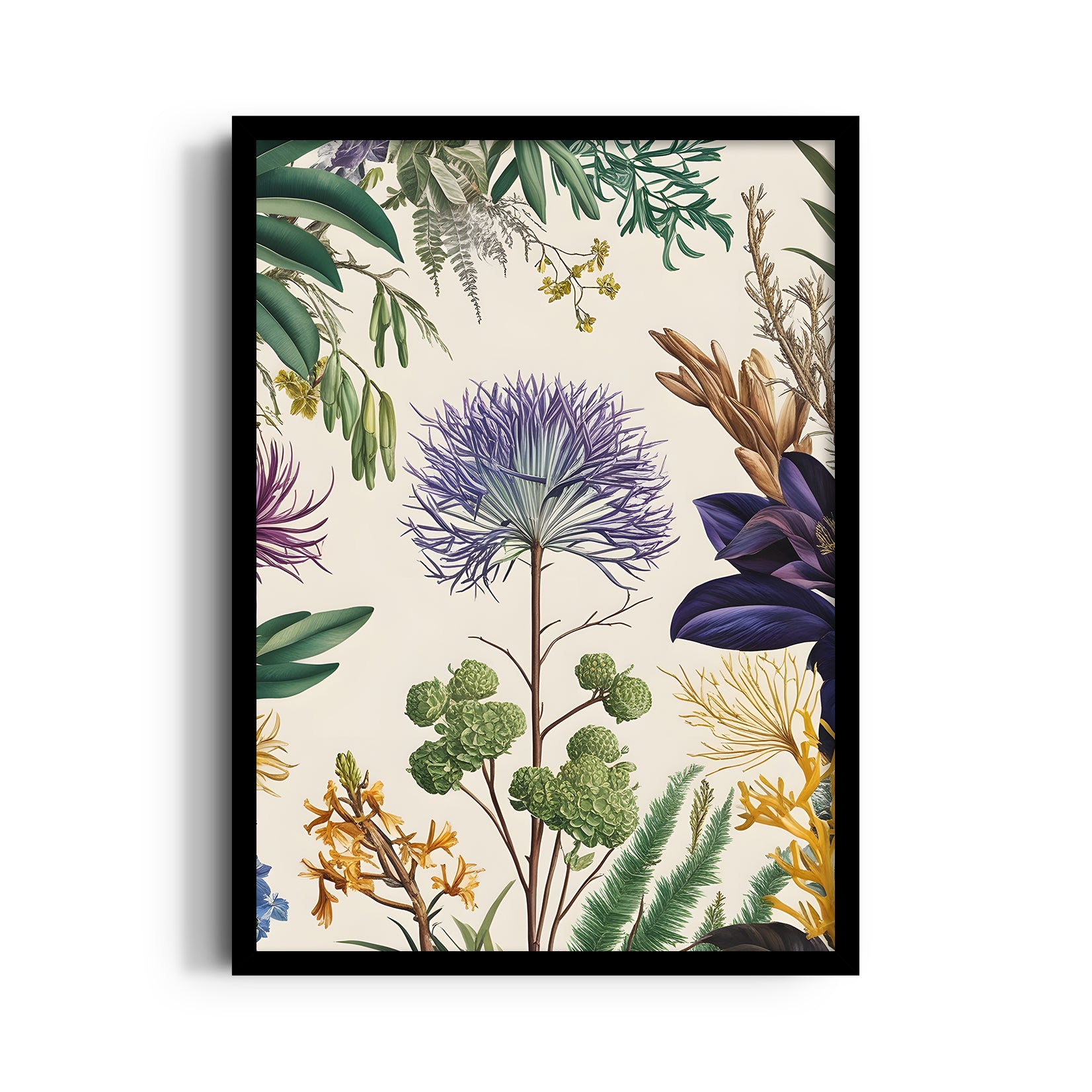 Ethereal Thistle Garden - Botanical Wall Art