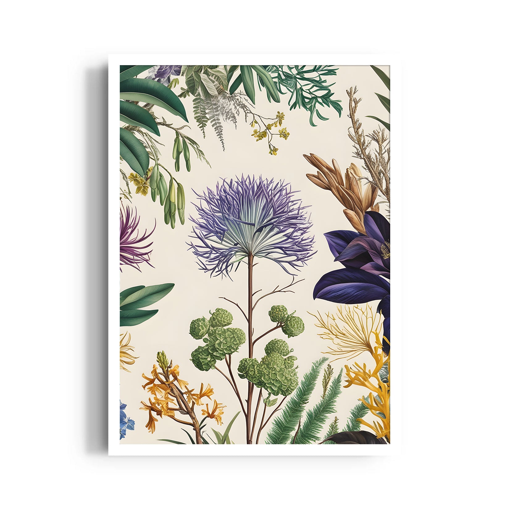 Ethereal Thistle Garden - Botanical Wall Art