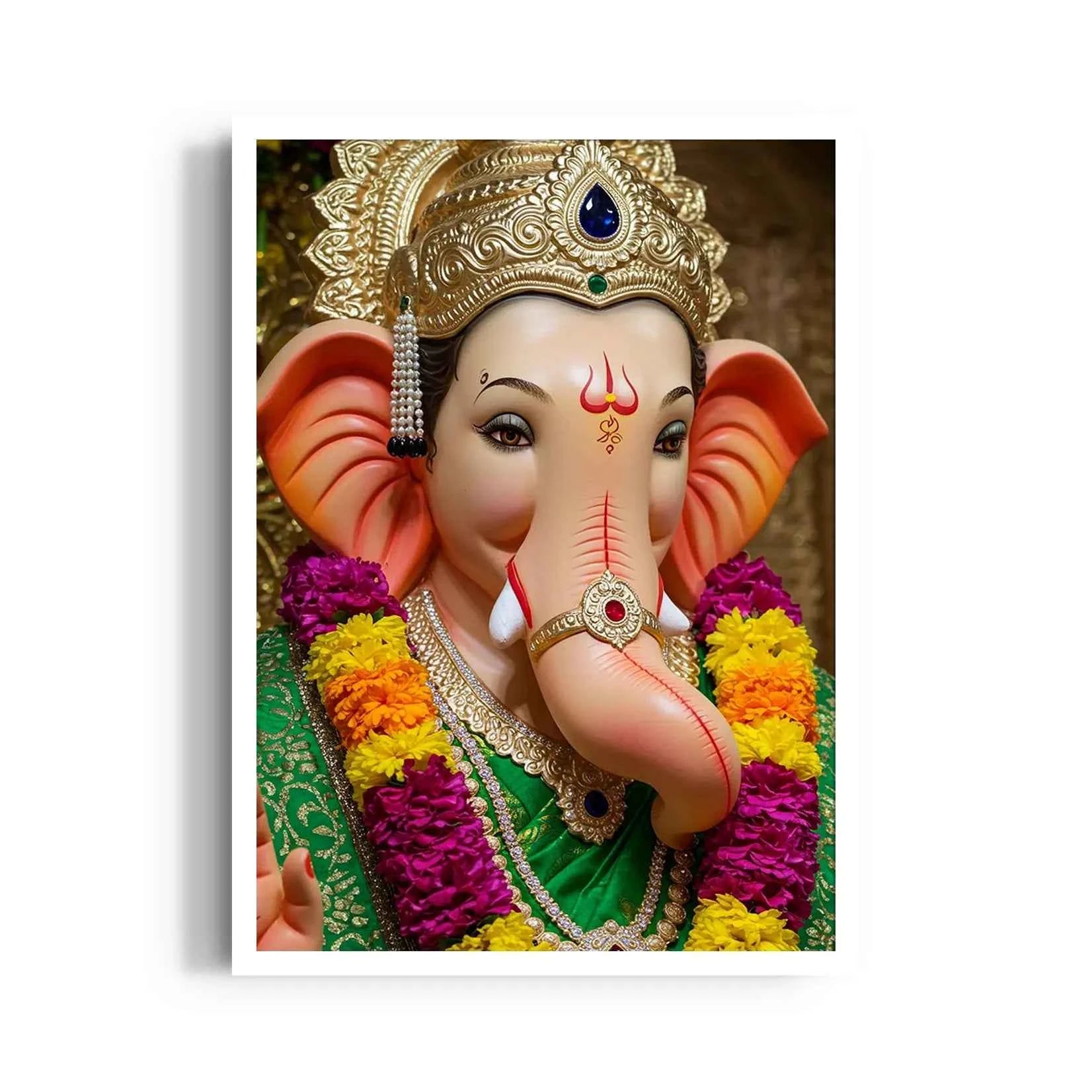 Ganesha Harita Vasstra Pushpamala