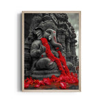 Ganesha Krishna Shila Raktapushpa