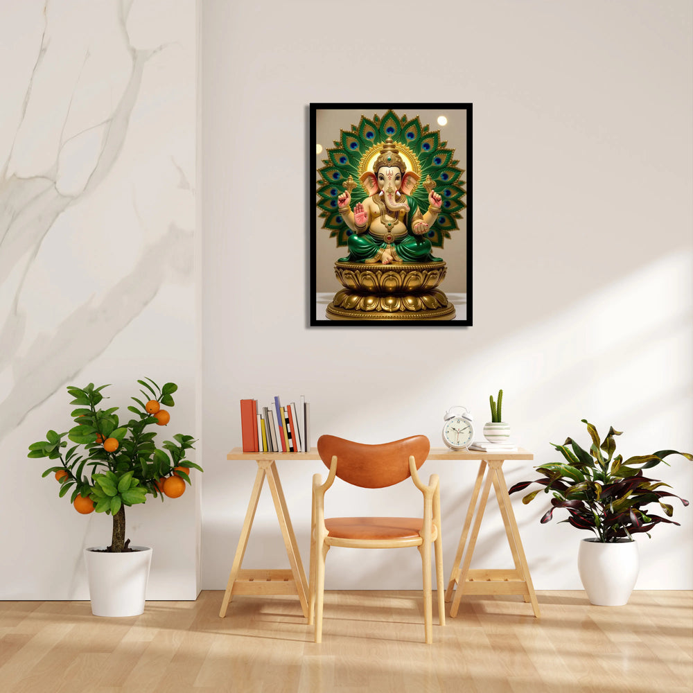 Ganesha Mayura Pankha Padmasana