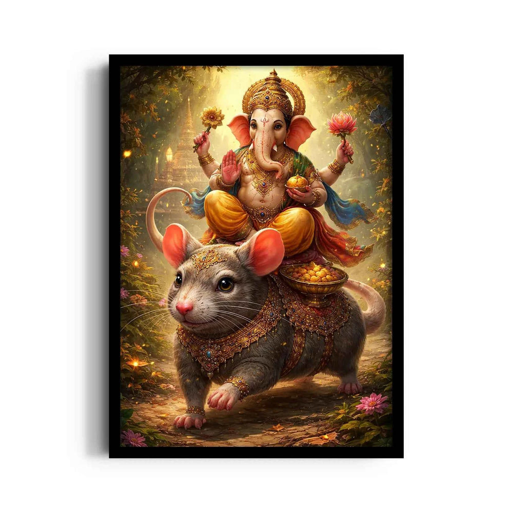 Ganesha Mushaka Vahana Kanaka Prabha