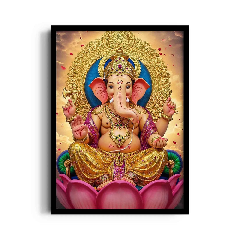 Ganesha Padmasana Suvarna Prabhamandala
