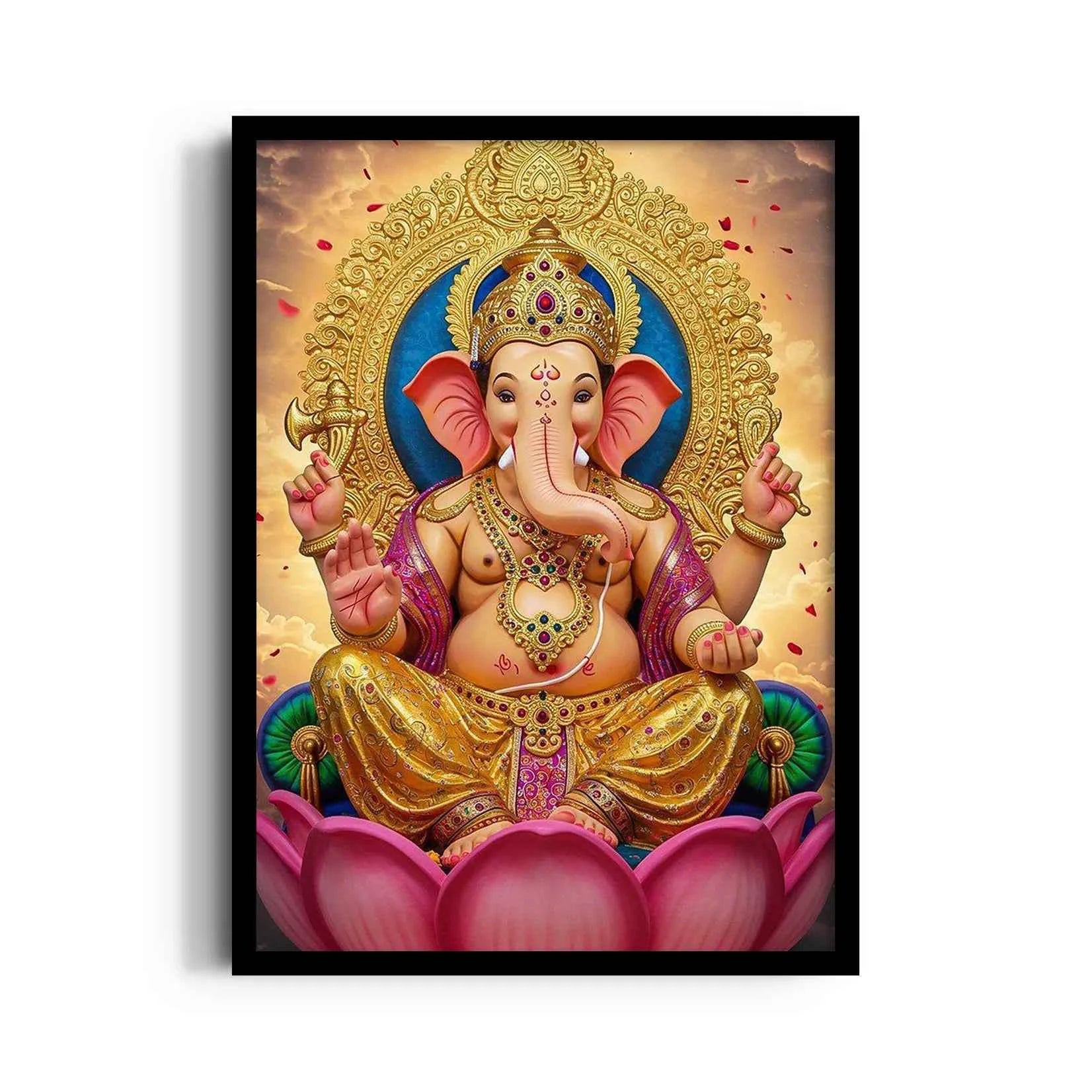 Ganesha Padmasana Suvarna Prabhamandala