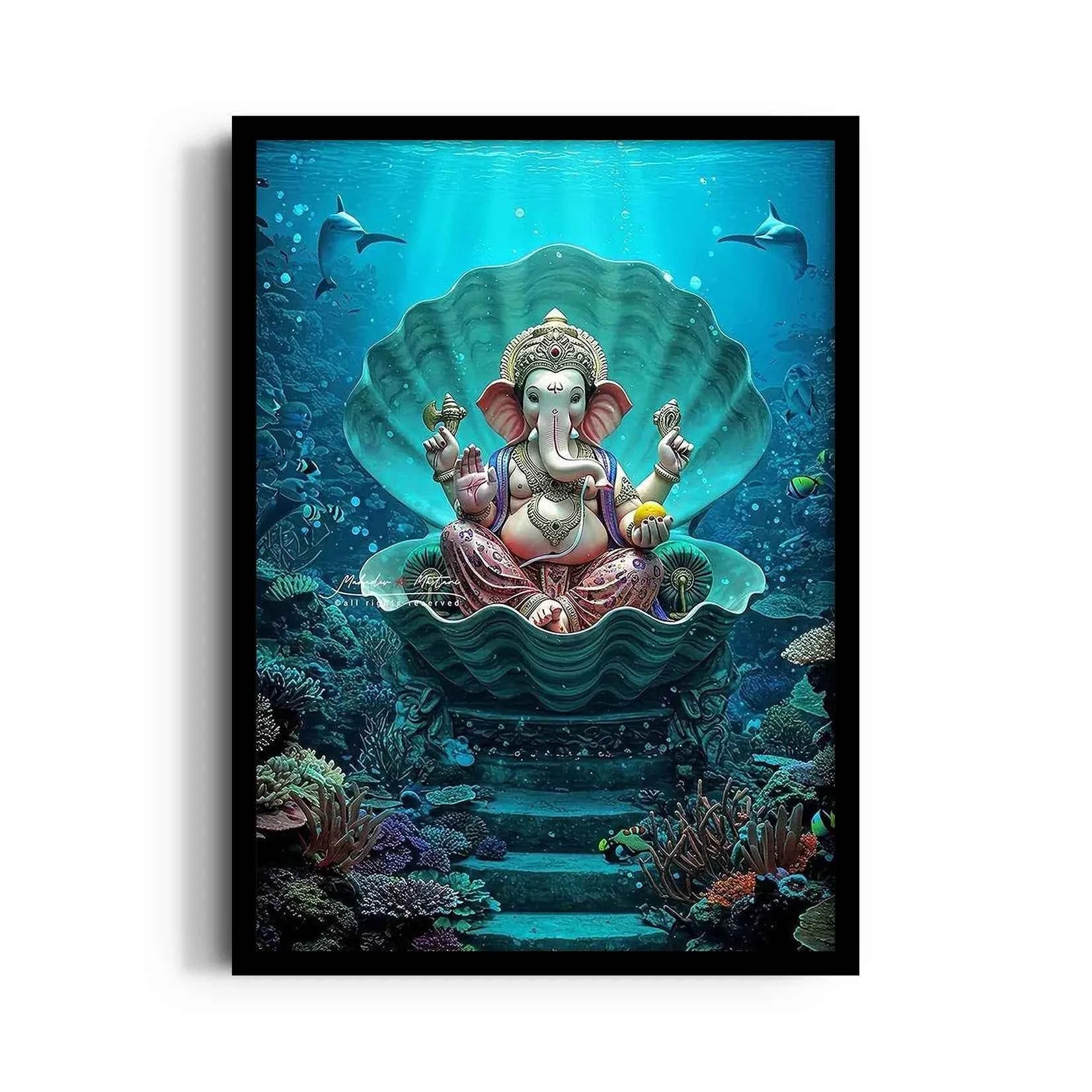 Ganesha Samudra Shukti Simhasana