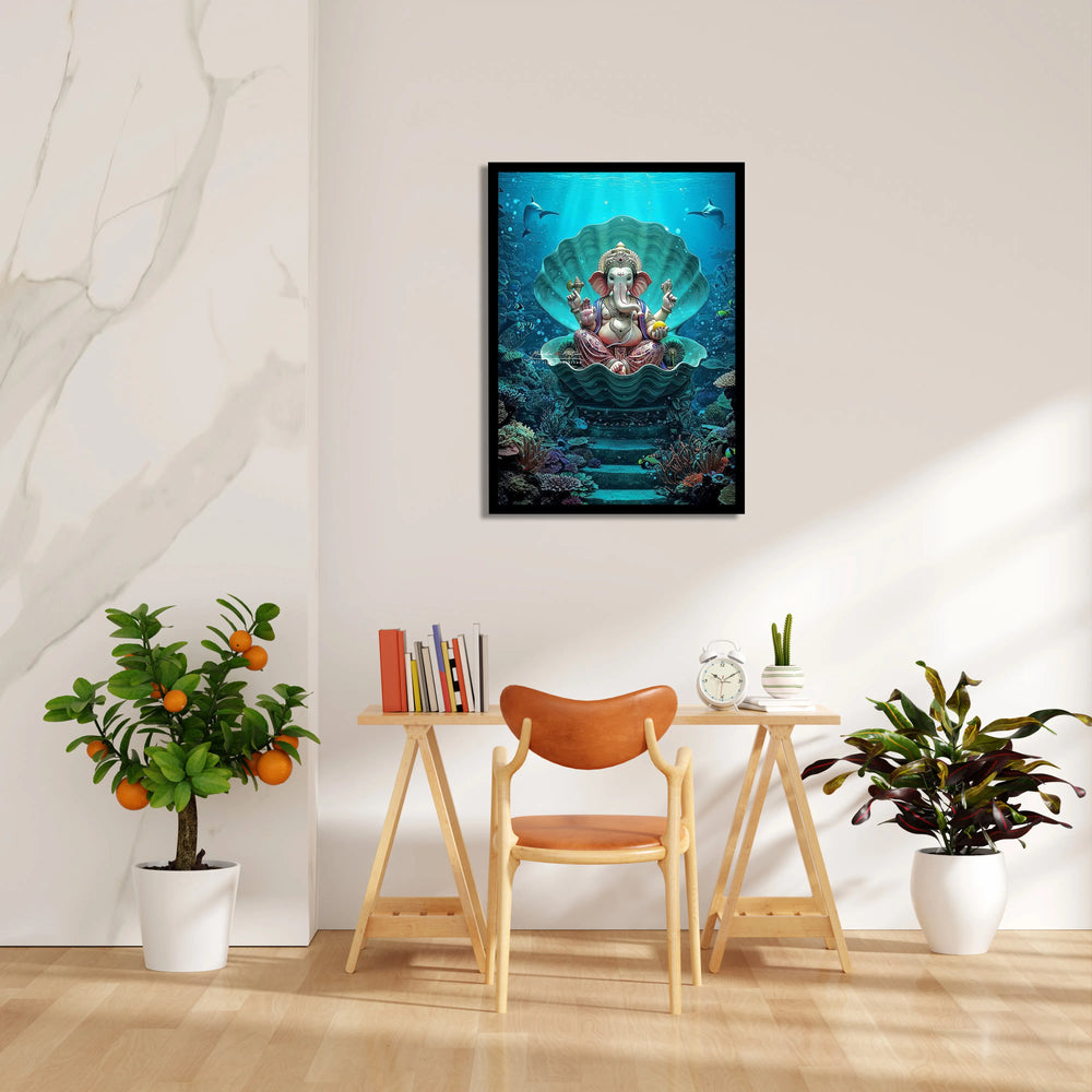 Ganesha Samudra Shukti Simhasana