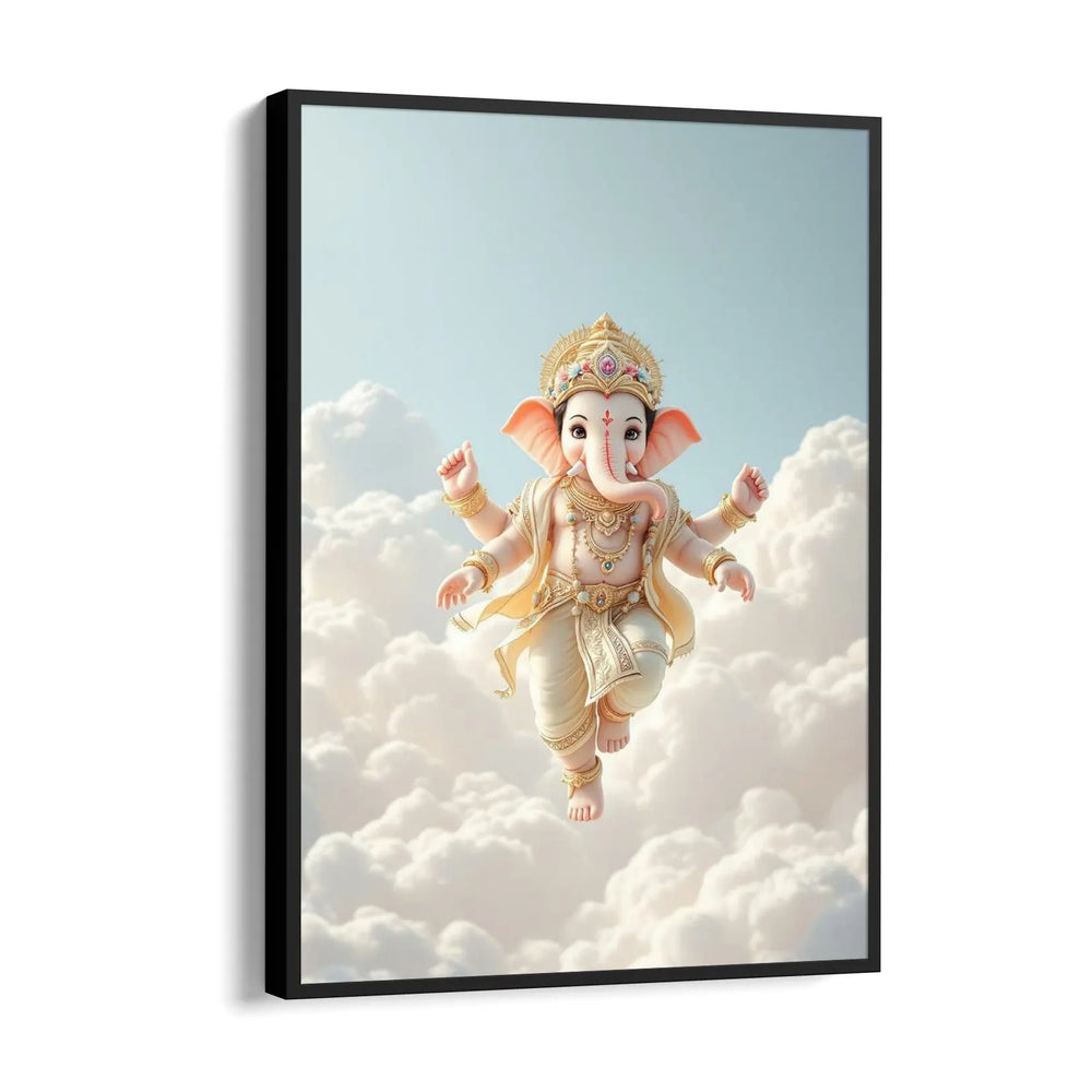 Ganesha Shveta Megha Akasha