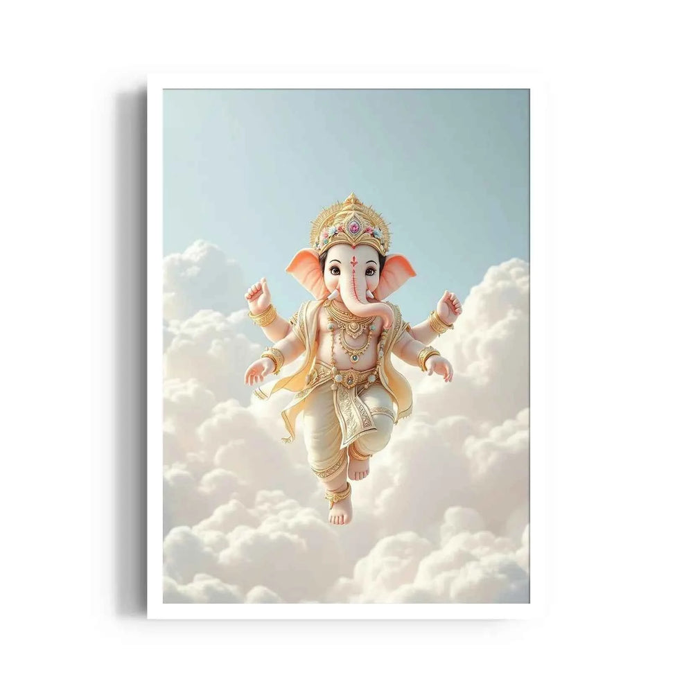 Ganesha Shveta Megha Akasha
