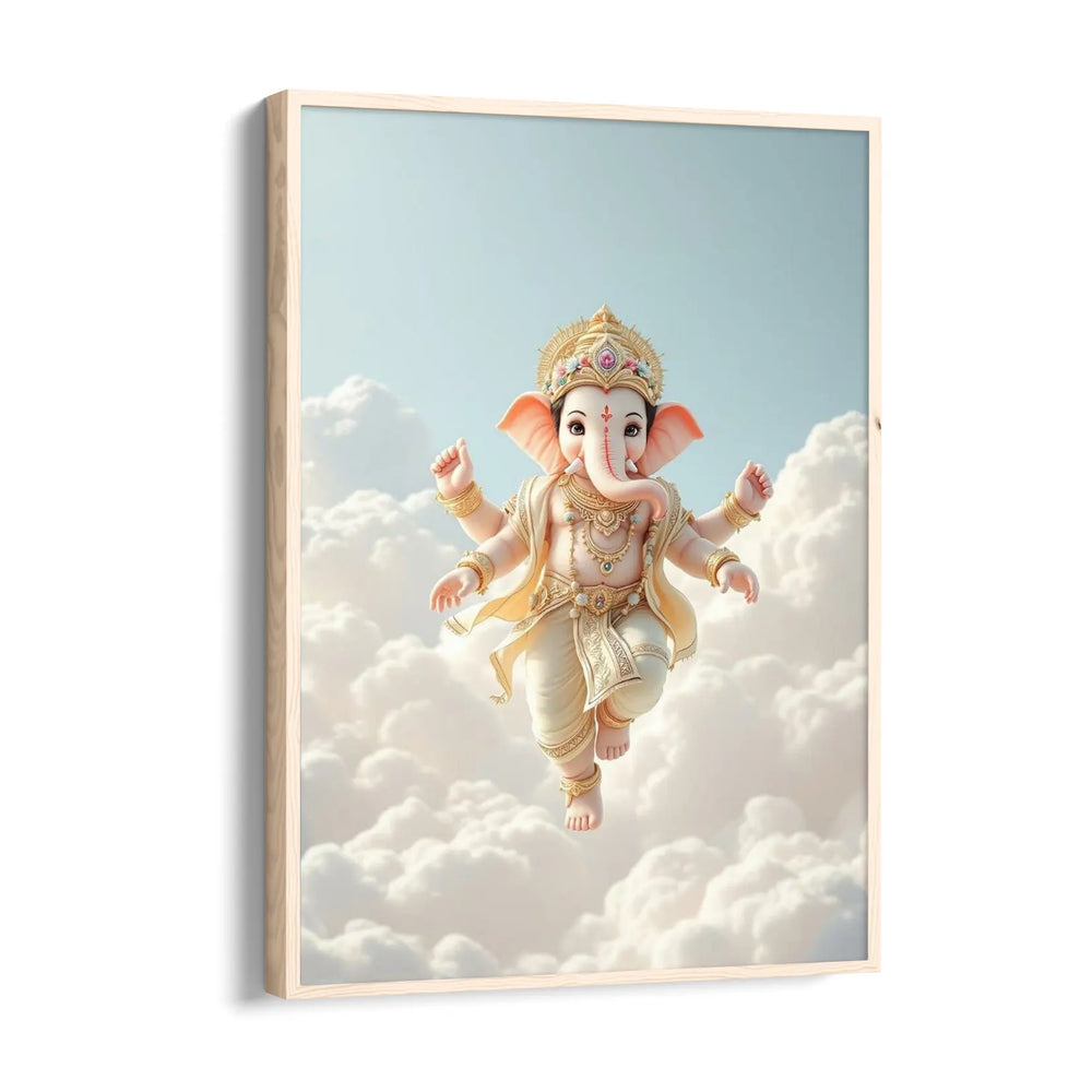 Ganesha Shveta Megha Akasha