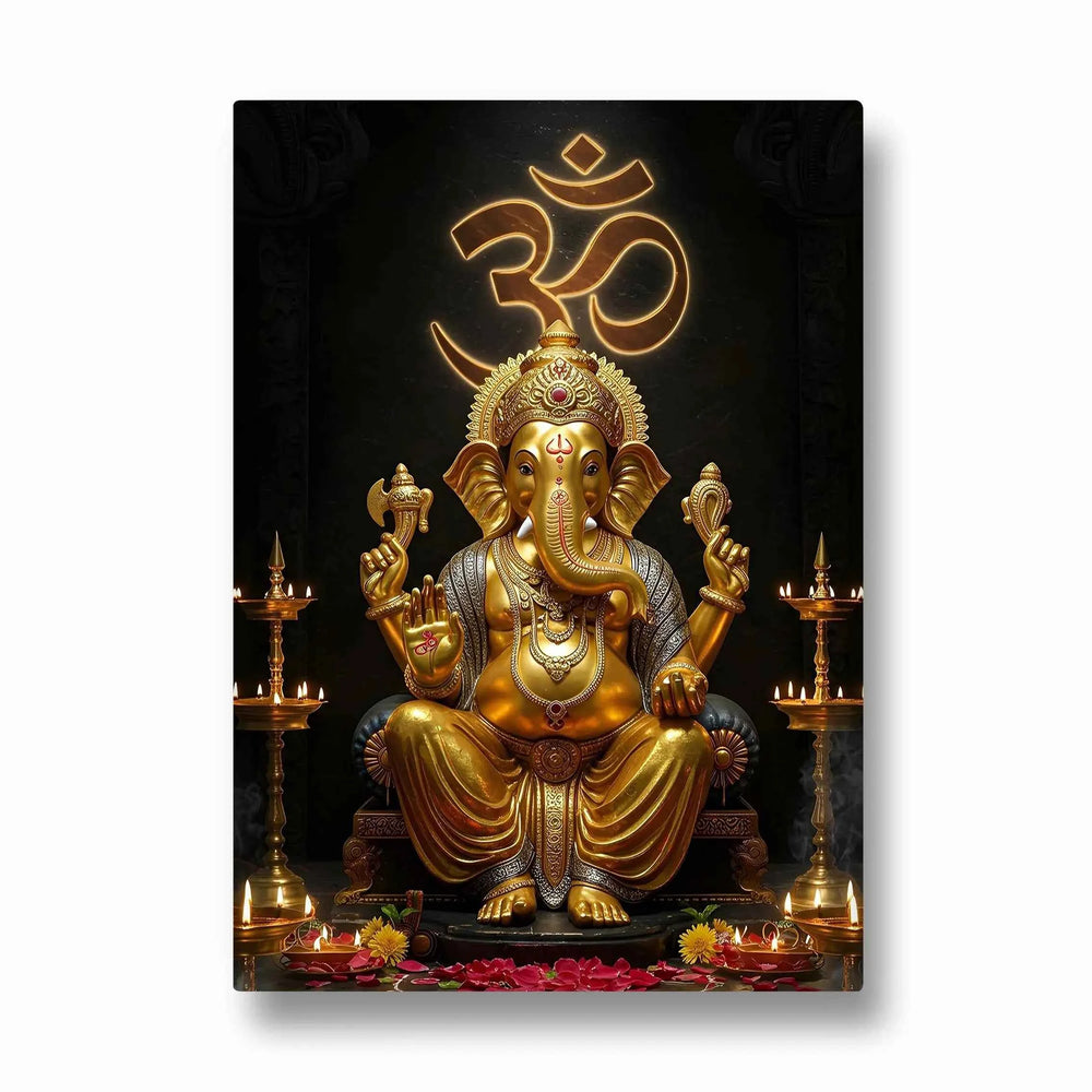 Ganesha Suvarna Omkara Deepanjali
