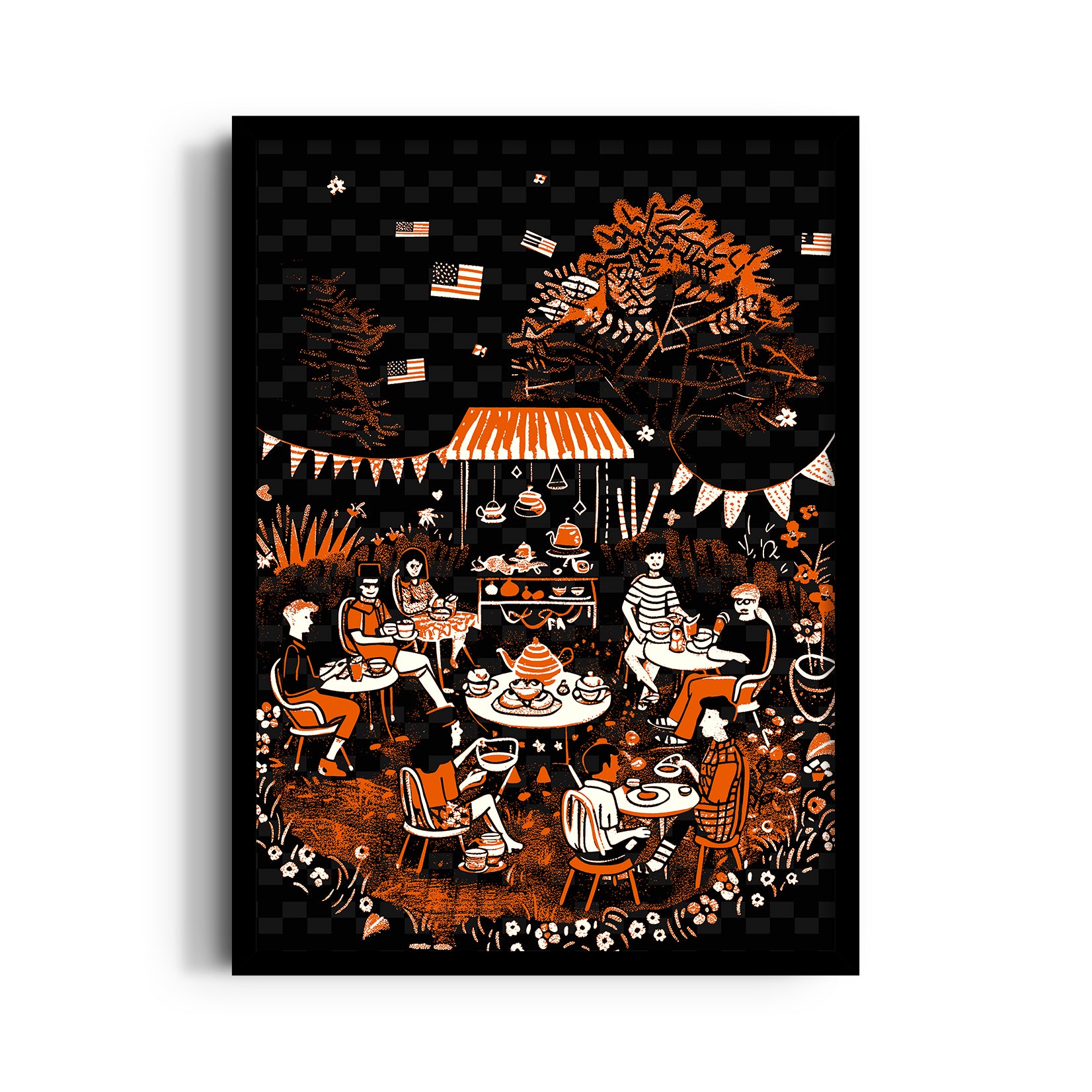 Garden Caf?? Gathering - Food & Bar Wall Art