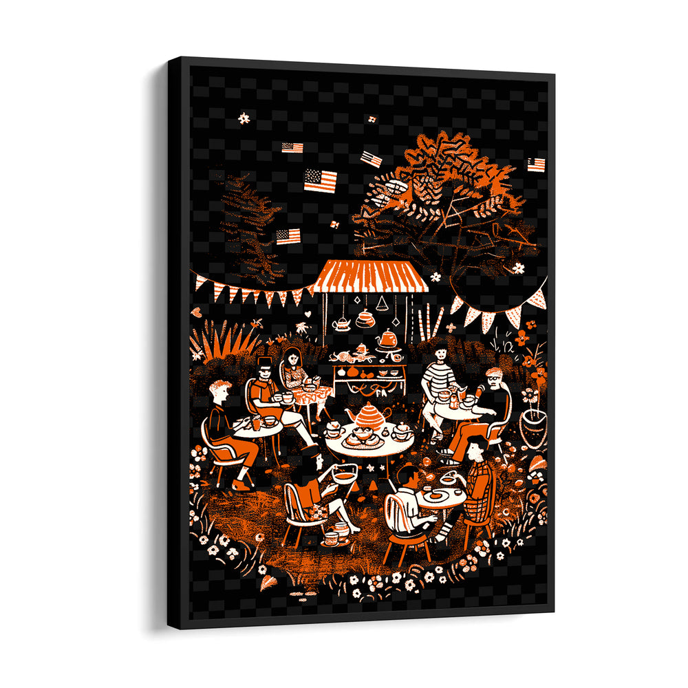 Garden Café Gathering - Food & Bar Wall Art