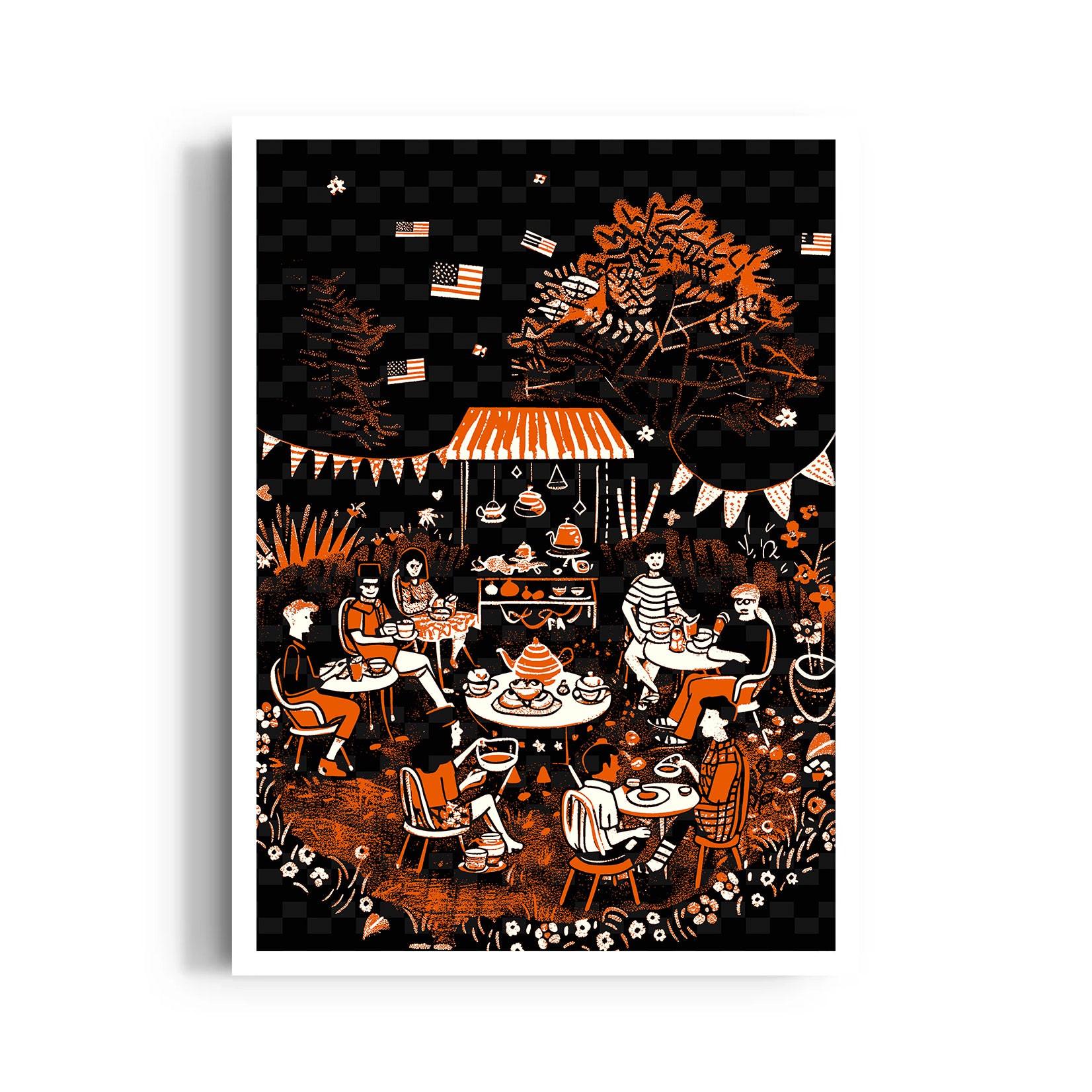 Garden Caf?? Gathering - Food & Bar Wall Art