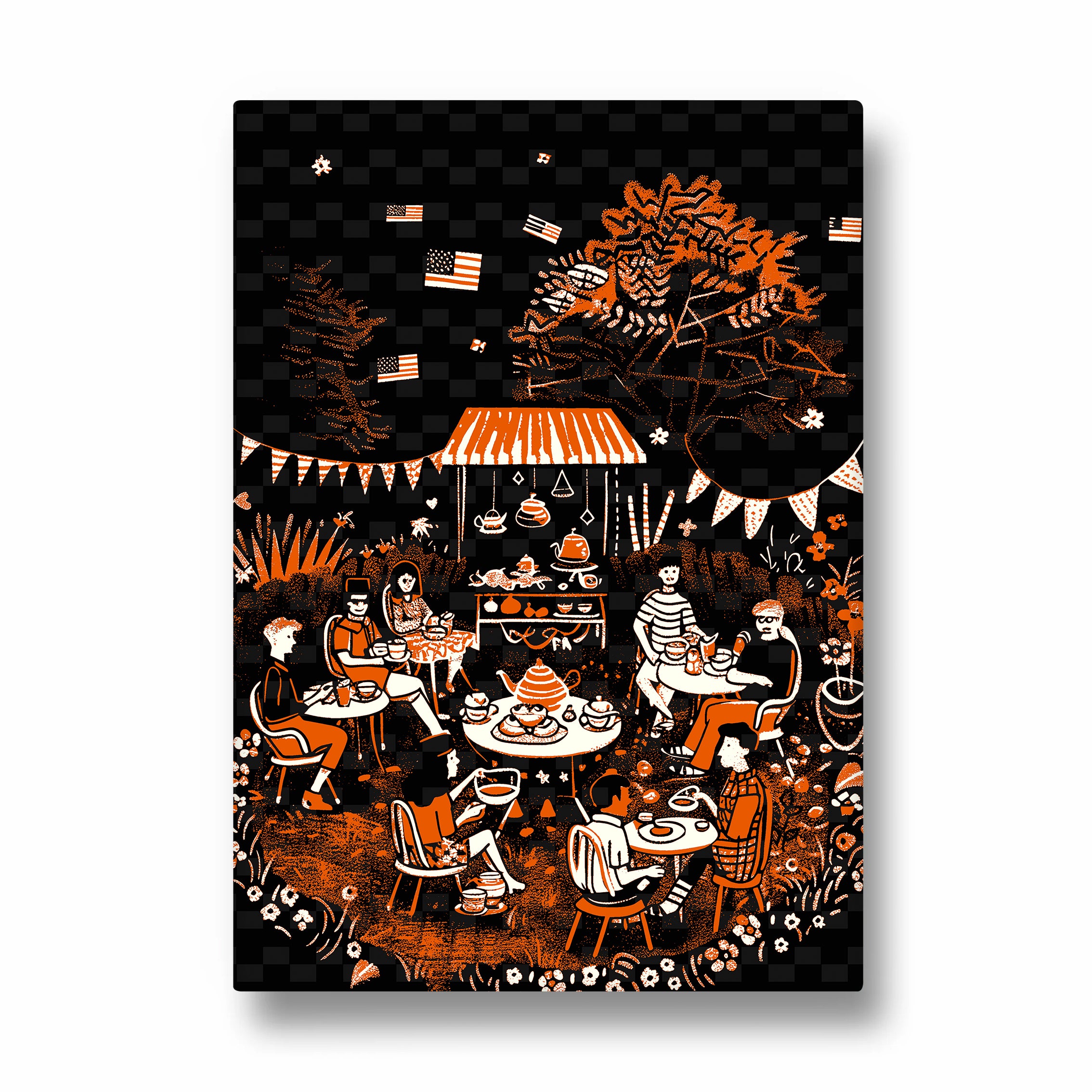 Garden Caf?? Gathering - Food & Bar Wall Art