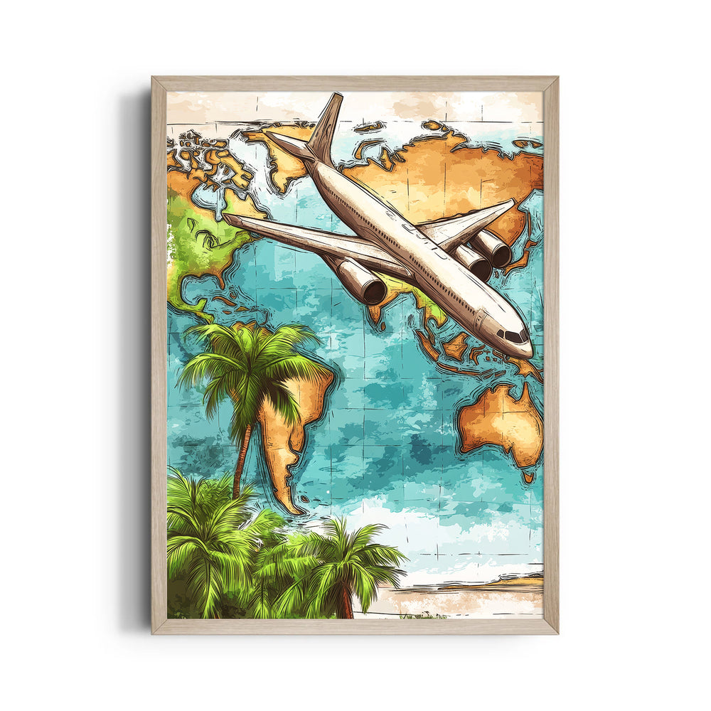 Global Voyage Flight - Travel Wall Art