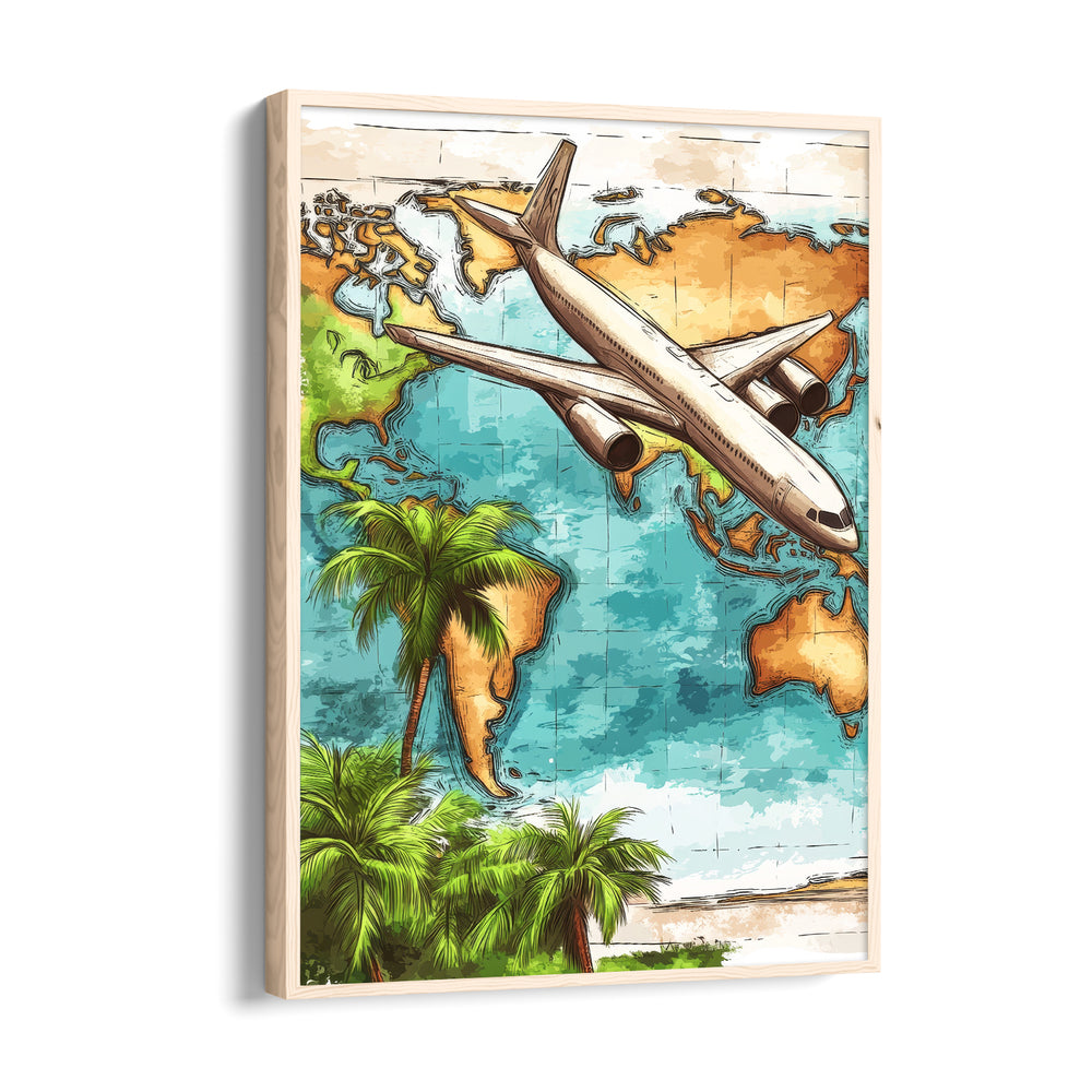 Global Voyage Flight - Travel Wall Art