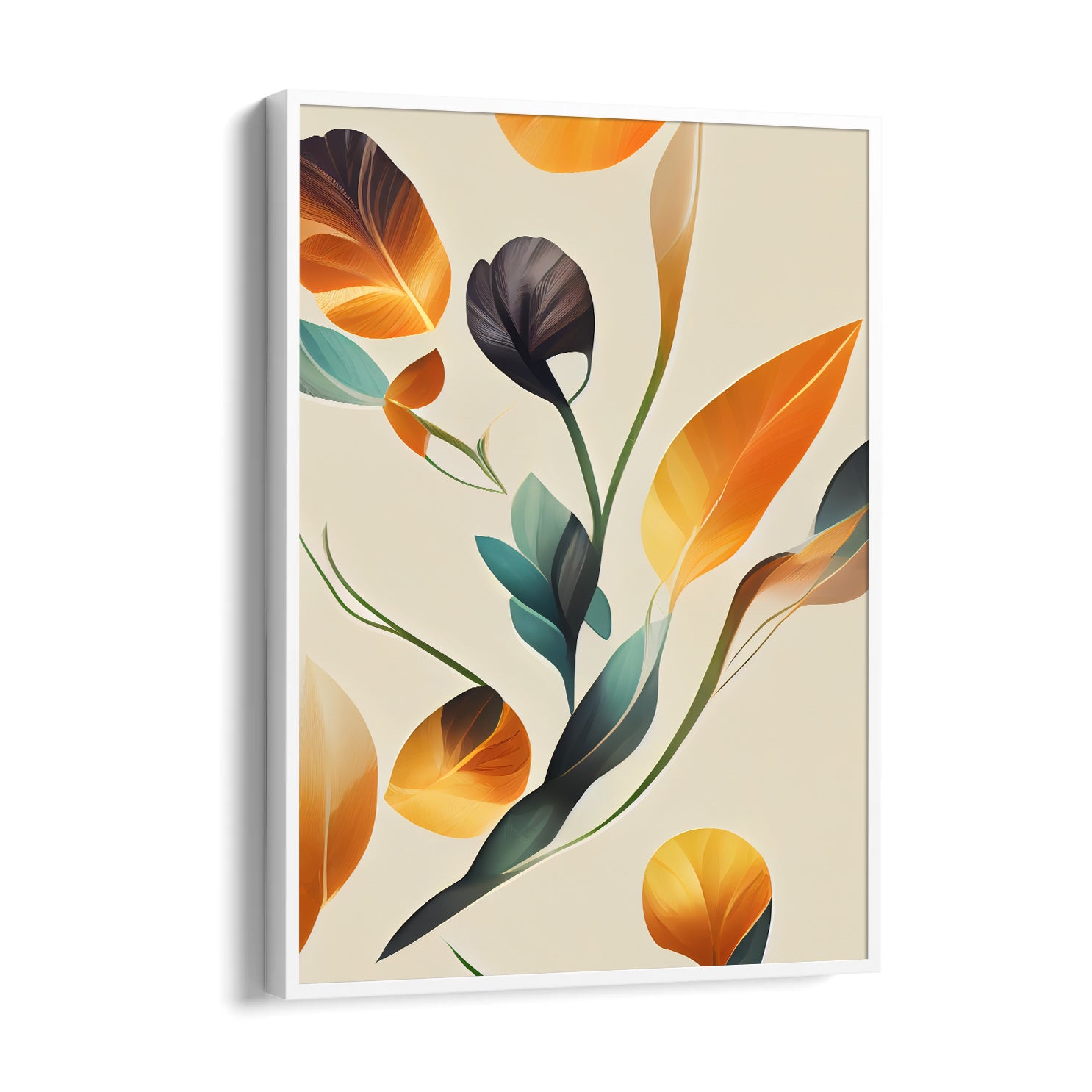 Golden Autumn Foliage - Botanical Wall Art