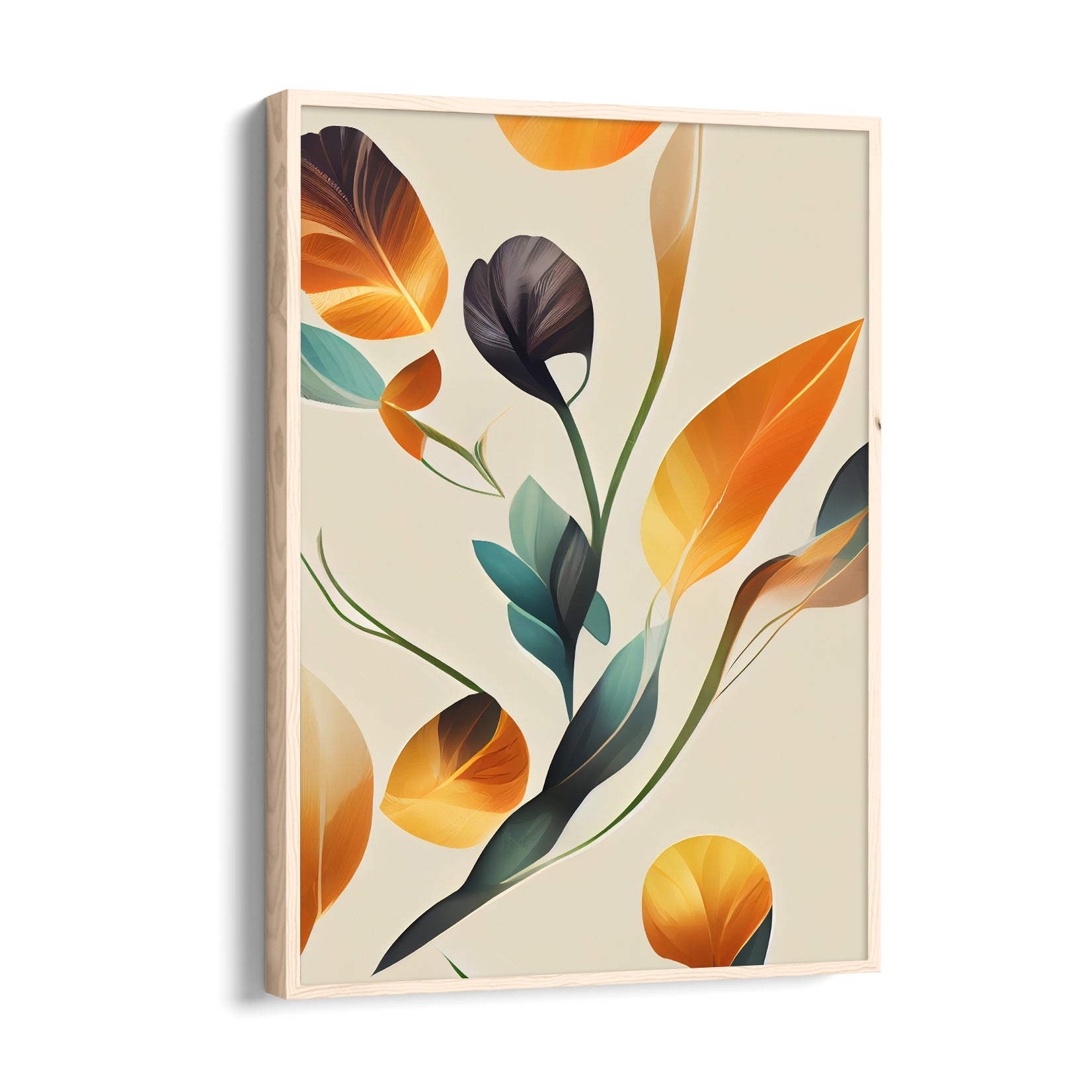 Golden Autumn Foliage - Botanical Wall Art