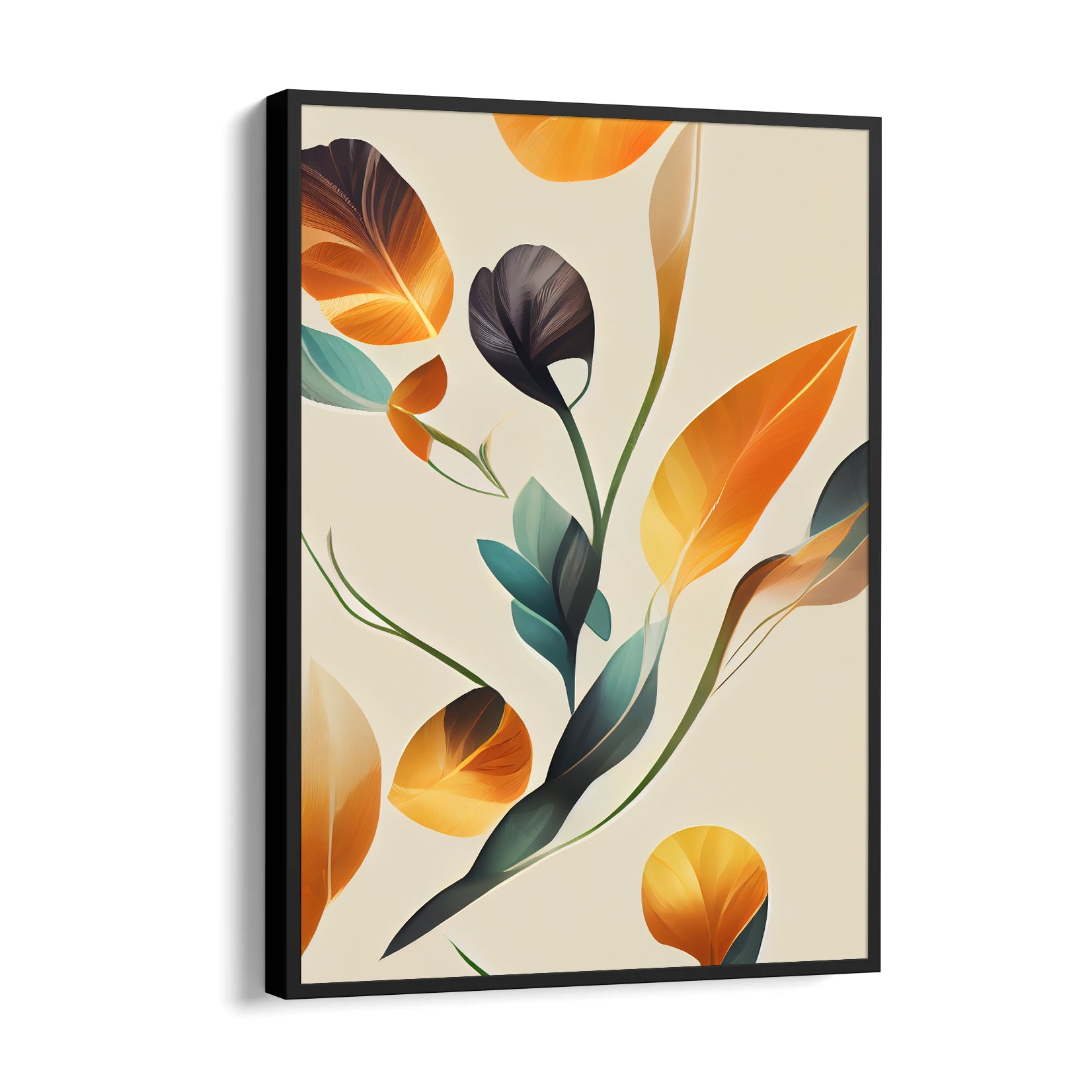 Golden Autumn Foliage - Botanical Wall Art