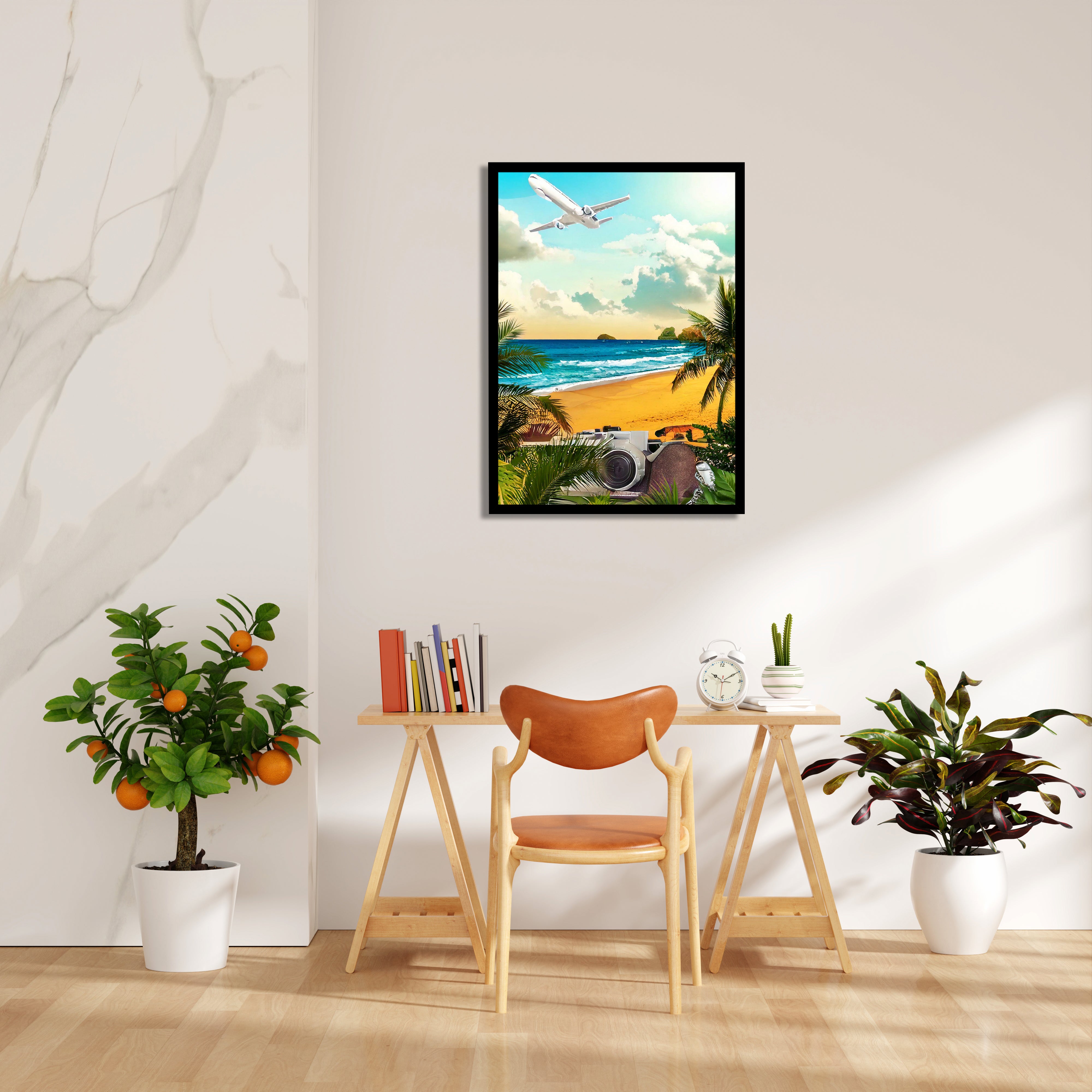 Golden Beach Departure - Travel Wall Art