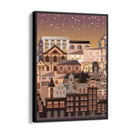 Golden Evening Old Town - City Wall Art