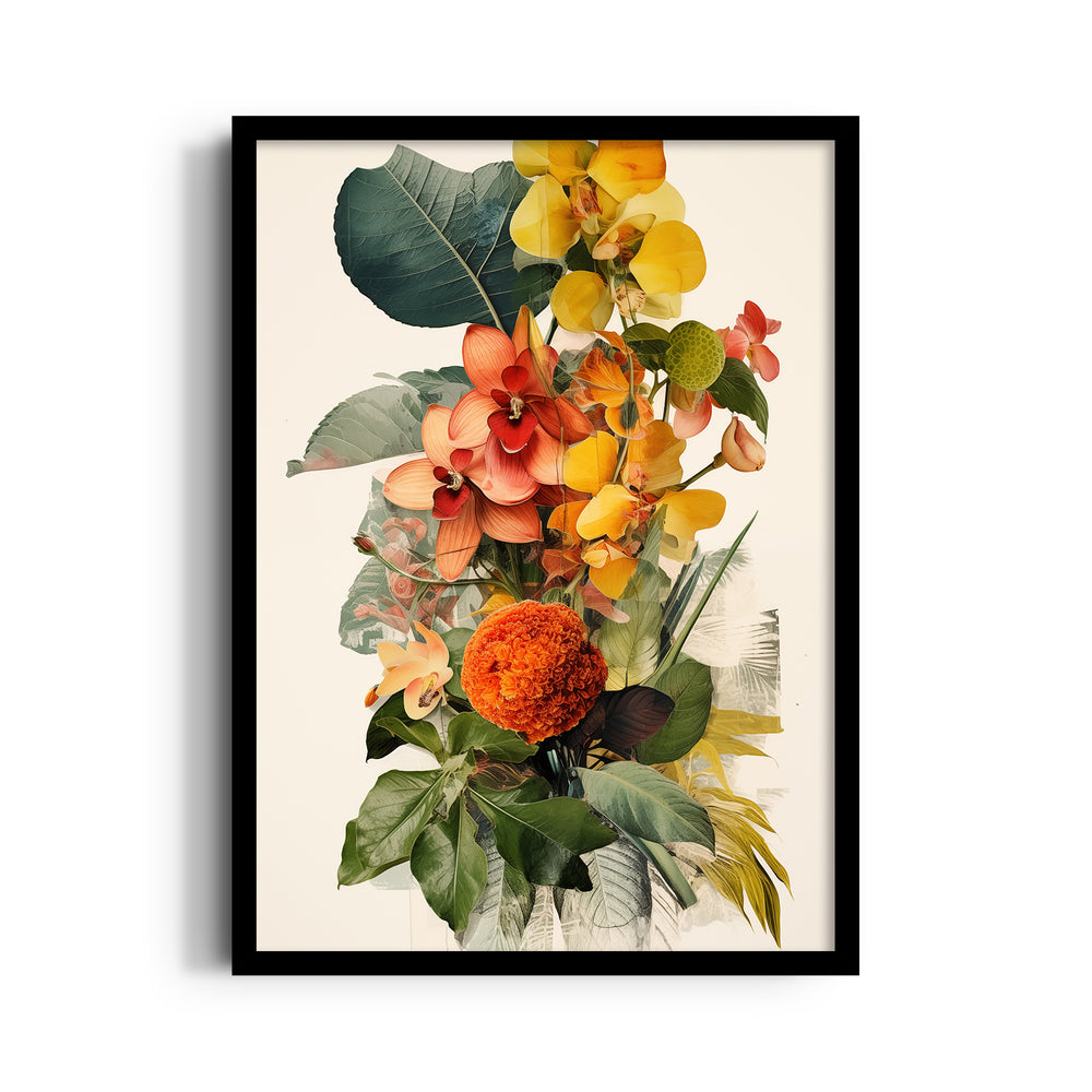 Golden Garden Medley - Botanical Wall Art