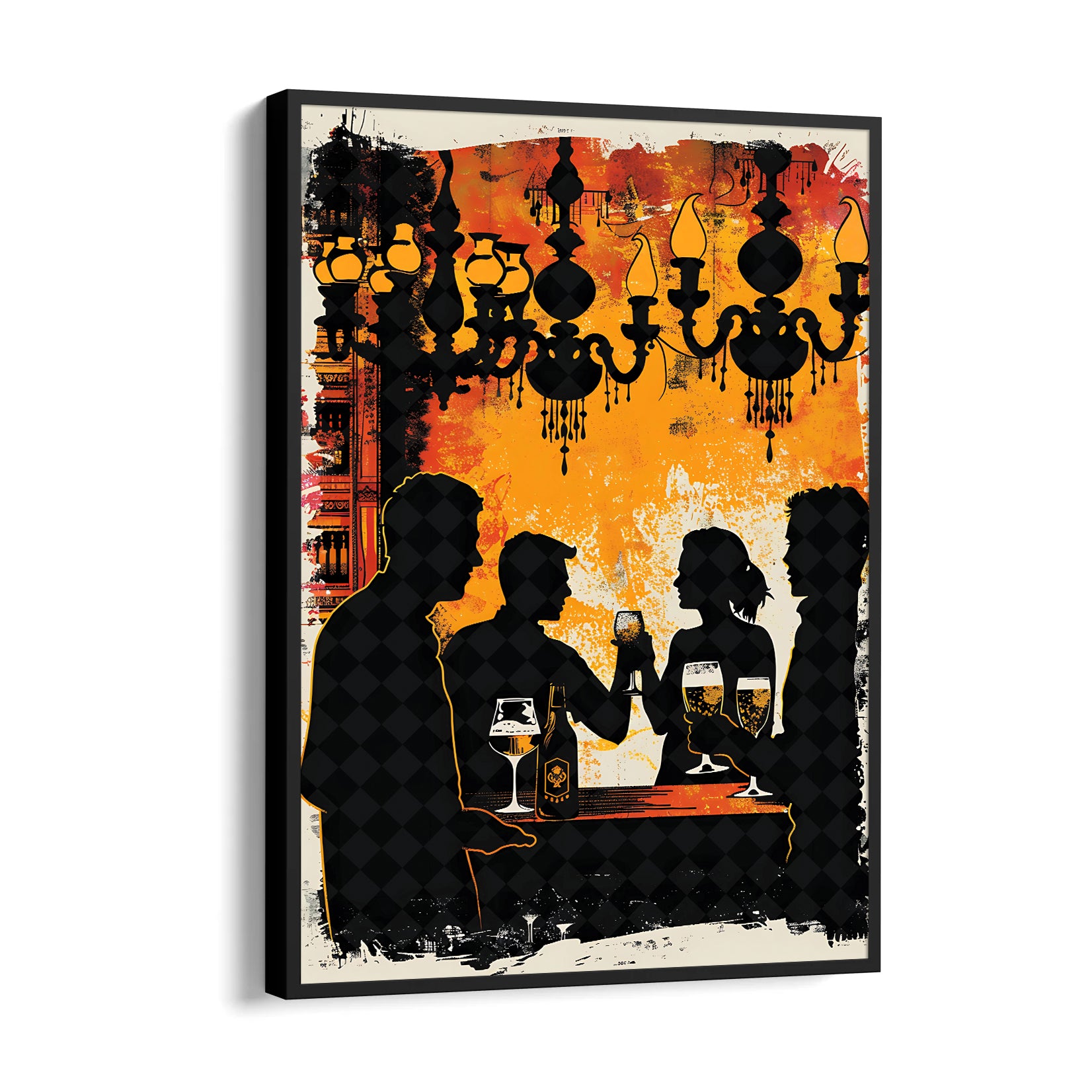 Golden Hour Bar Toast - Food & Bar Wall Art