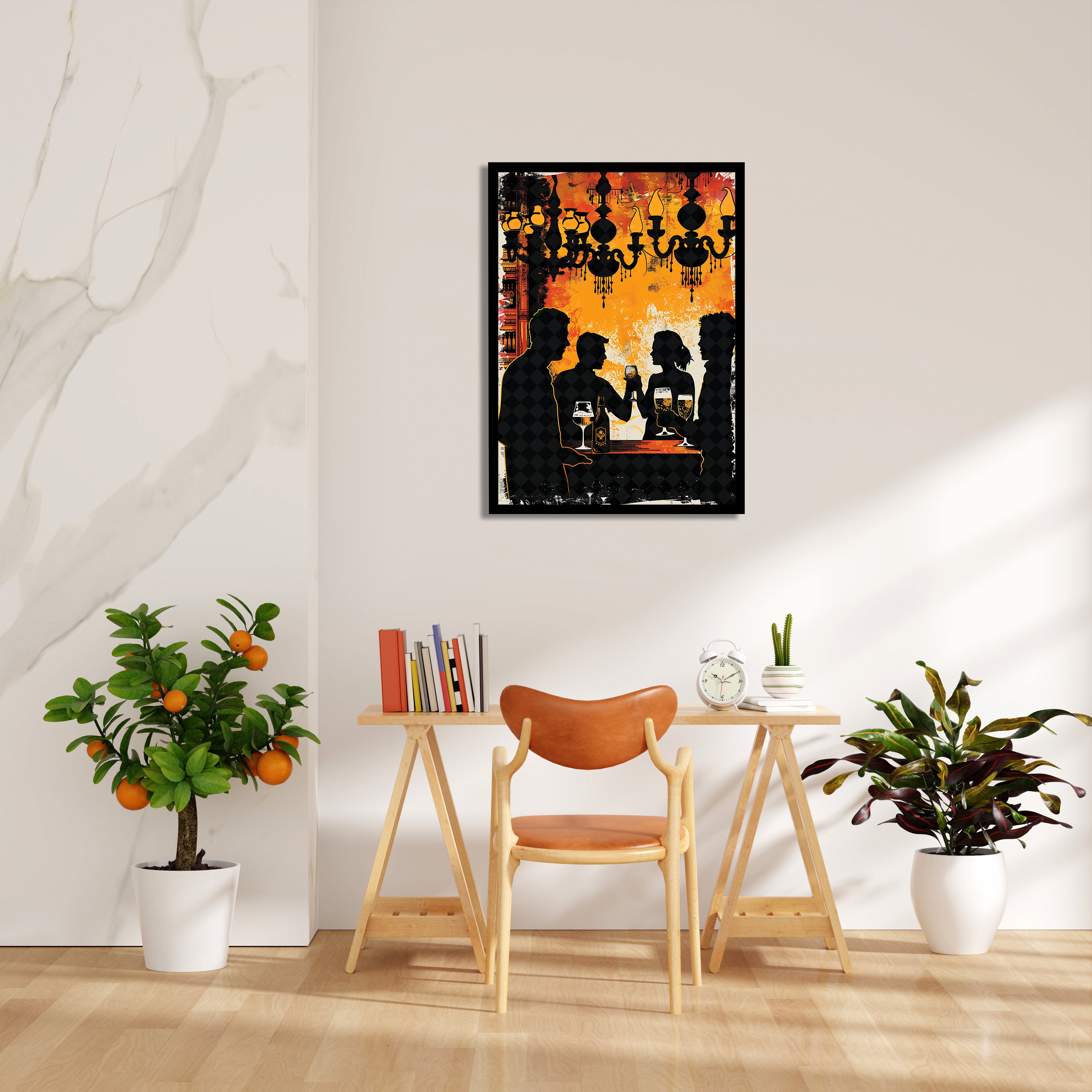 Golden Hour Bar Toast - Food & Bar Wall Art