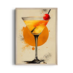 Golden Martini Moment – Cocktail Bar Wall Art