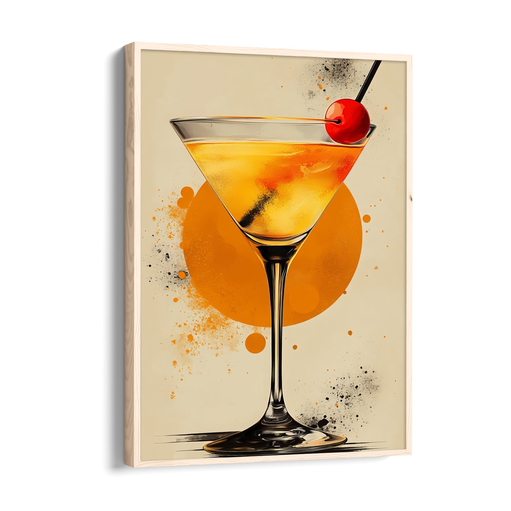 Golden Martini Moment ??? Cocktail Bar Wall Art