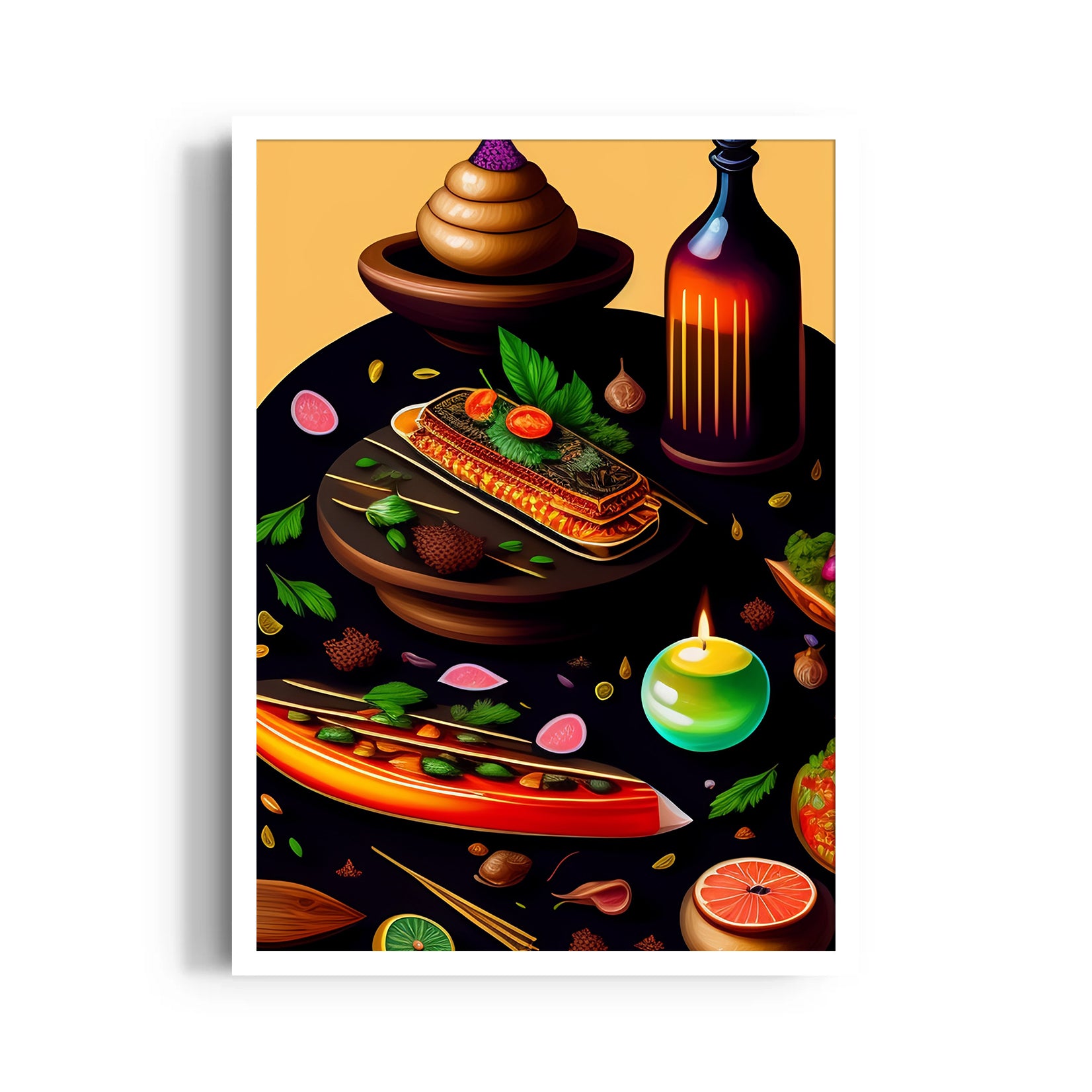 Gourmet Still Life ??? Artistic Food & Wine Wall Art