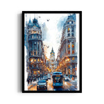 Grand Boulevard Cityscape - City Wall Art