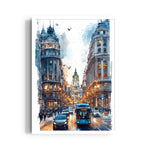 Grand Boulevard Cityscape - City Wall Art