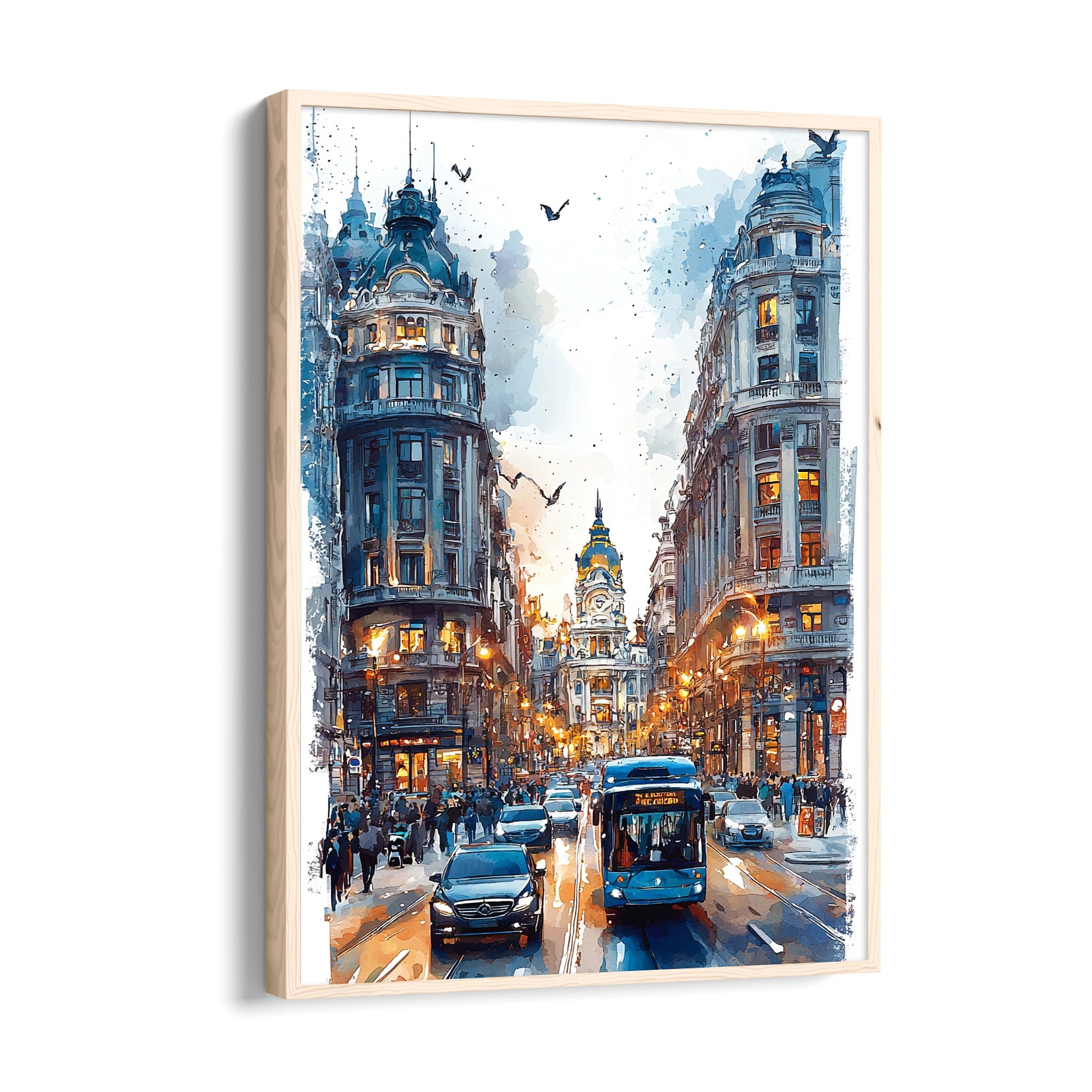 Grand Boulevard Cityscape - City Wall Art
