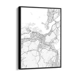 Harborline Connect - street map wall art