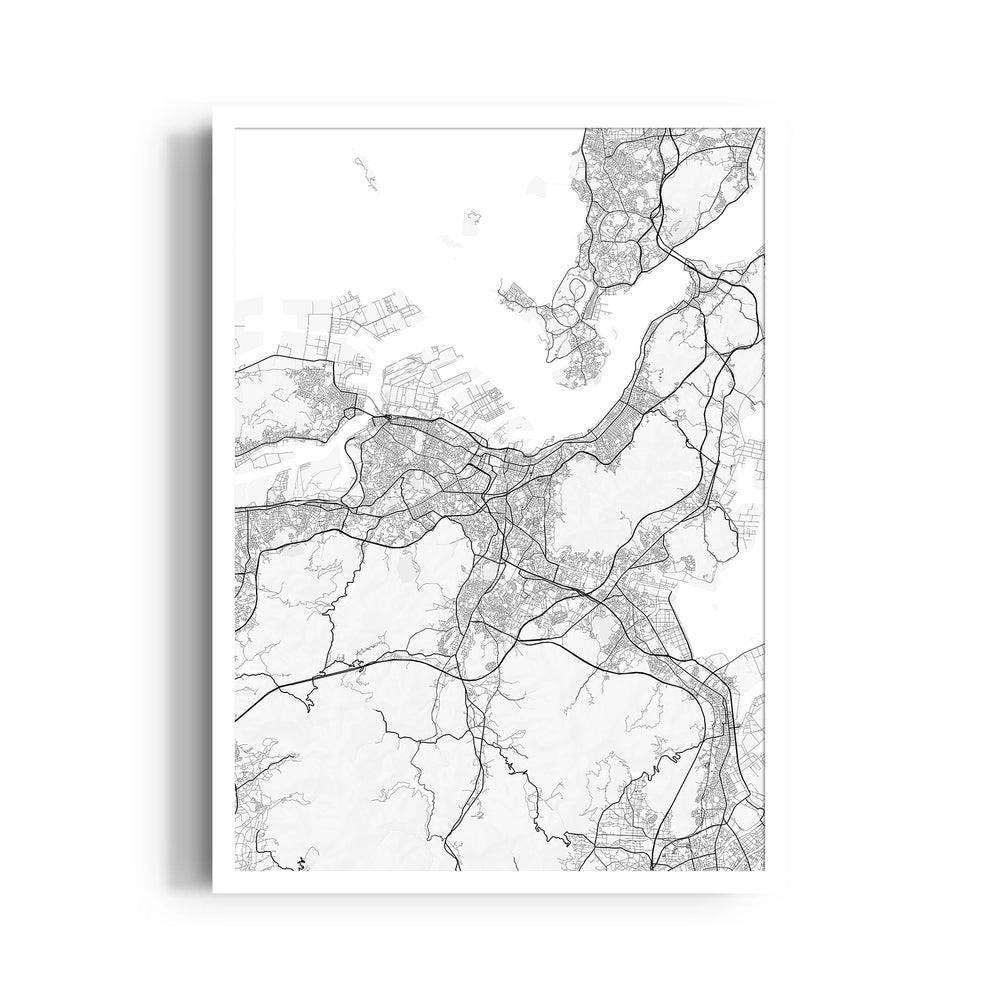 Harborline Connect - street map wall art