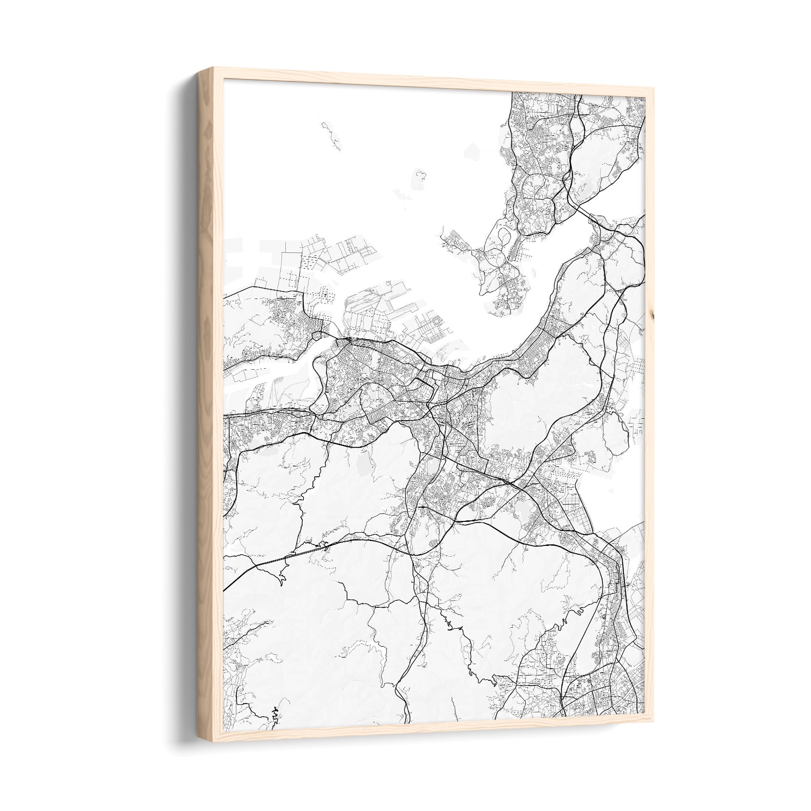 Harborline Connect - street map wall art