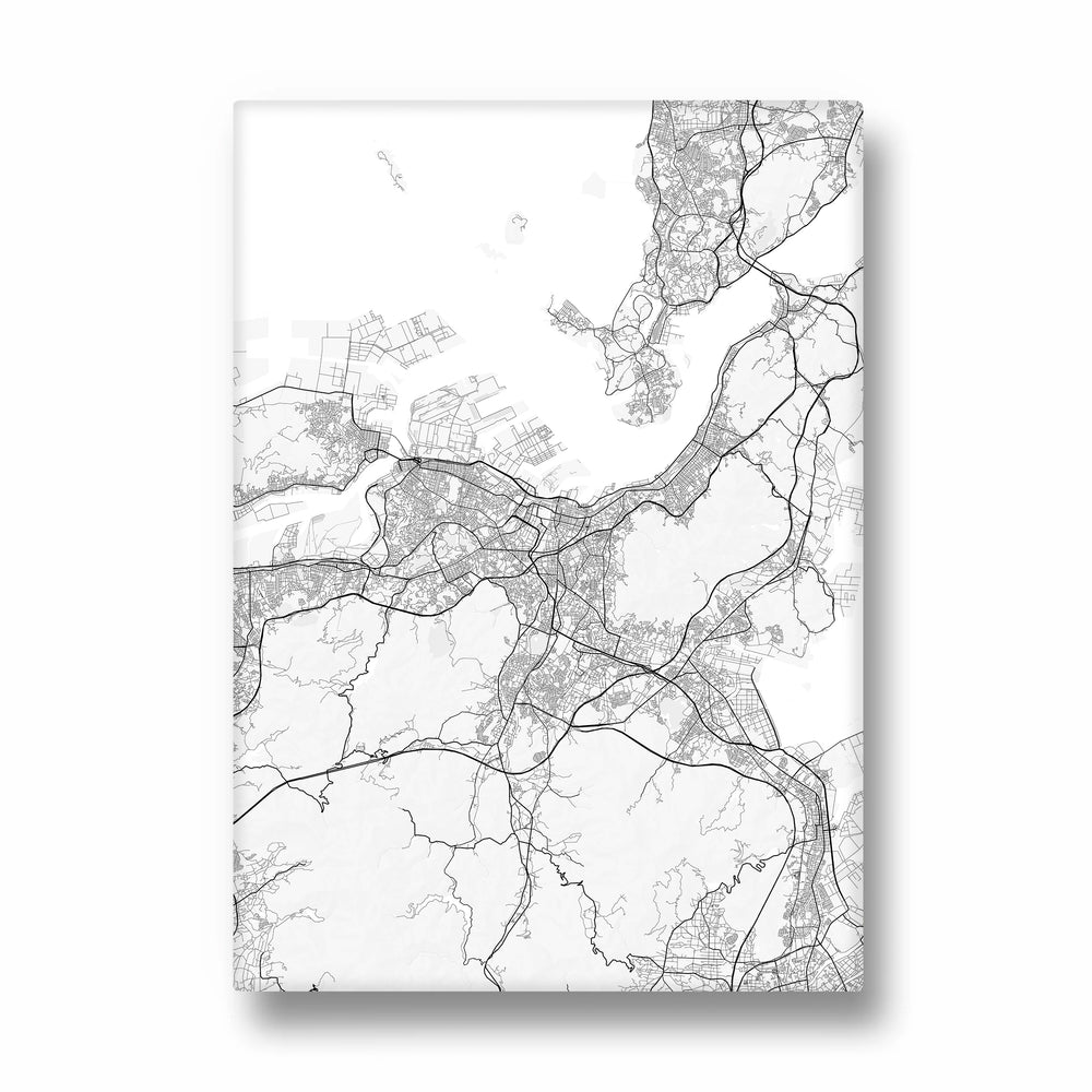 Harborline Connect - street map wall art