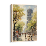 Impressionist City Promenade - City Wall Art