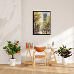 Impressionist City Promenade - City Wall Art