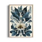 Indigo Garden Majesty - Botanical Wall Art - Pillow Fights