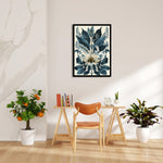 Indigo Garden Majesty - Botanical Wall Art - Pillow Fights