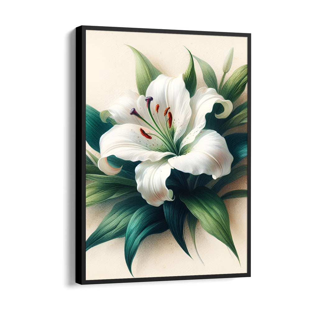 Ivory Lily Grace - Botanical Wall Art