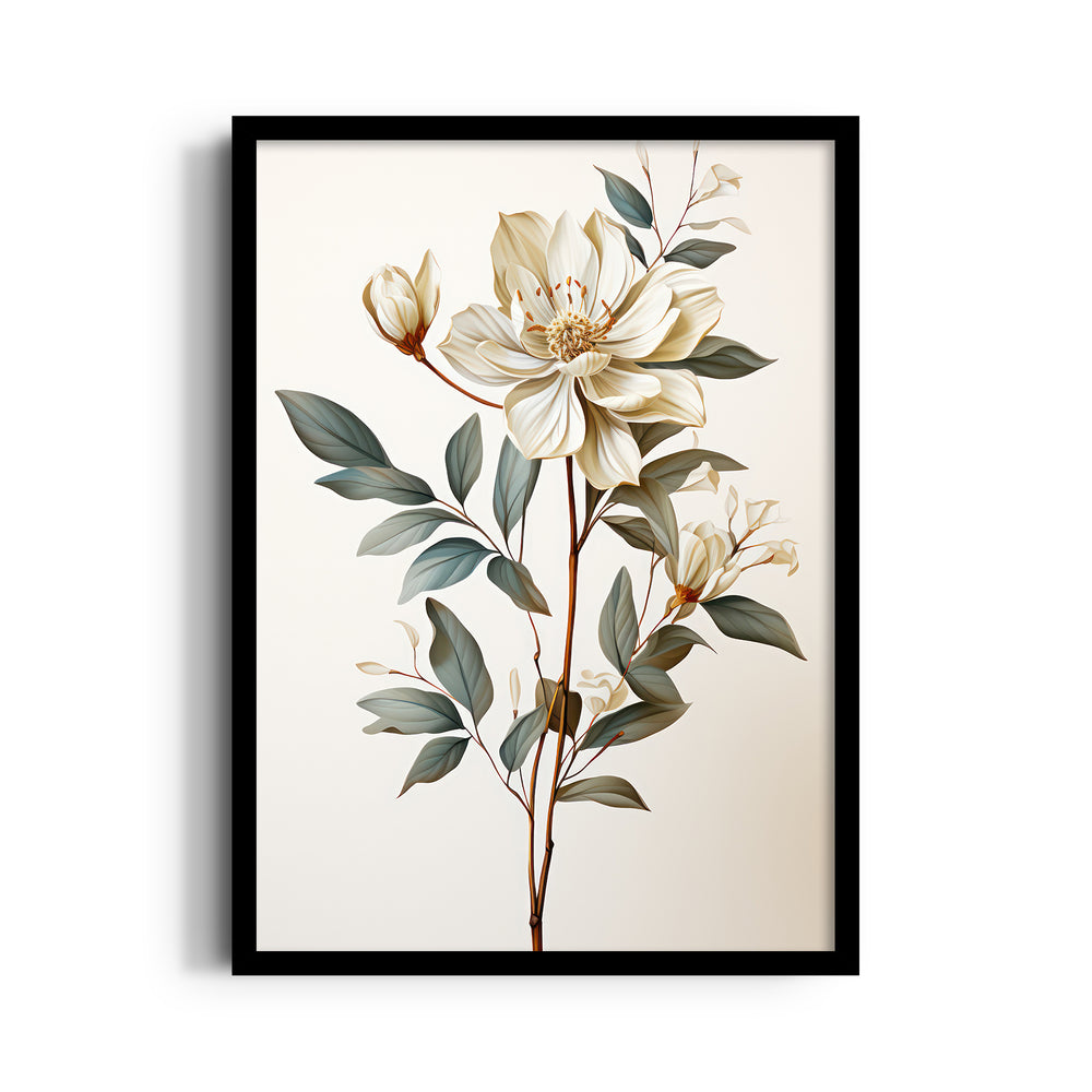 Ivory Magnolia Bloom - Botanical Wall Art