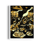 Jazz Caf Nights - Food & Bar Wall Art - Pillow Fights