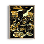 Jazz Caf Nights - Food & Bar Wall Art - Pillow Fights