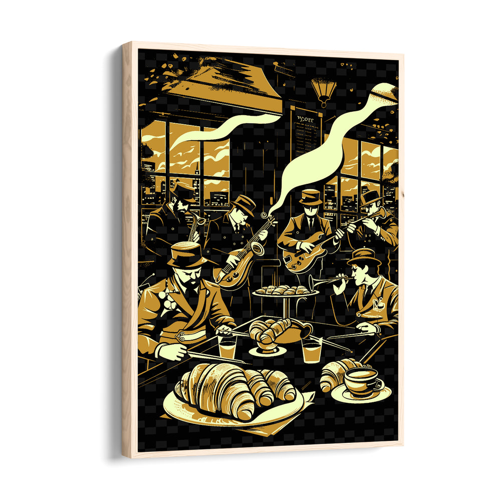 Jazz Caf Nights - Food & Bar Wall Art - Pillow Fights