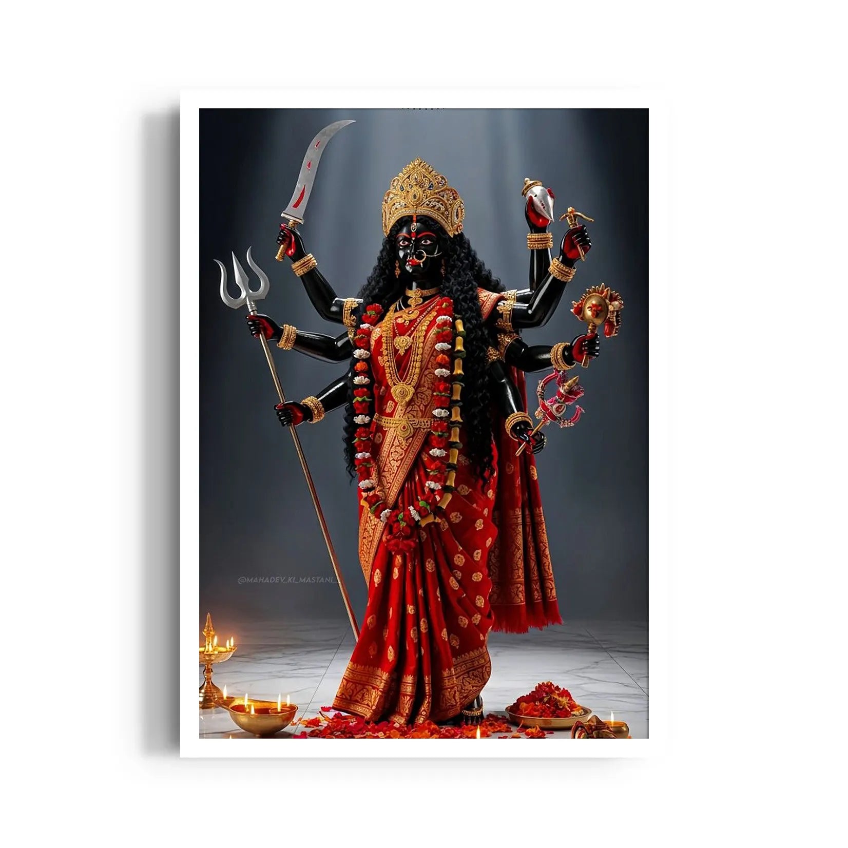Kali Murti Shringar Deepam